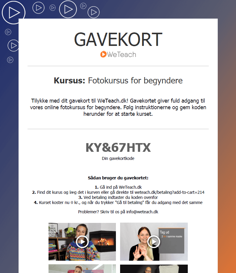 gavekort